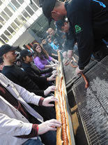 longest bratwurst Chicago