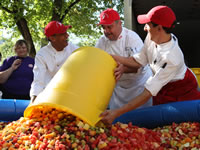 largest fruit salad at McGill University Montreal