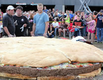 largest bacon cheeseburger at the Black Bear Casino Resort