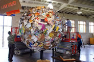 The official measurement of the Minnesota Pollution Control Agency attempt to set the World Records for the largest wad of paper. This wad represents the amount of paper Minnesotans throw away every 30 seconds - paper that could be recycled.