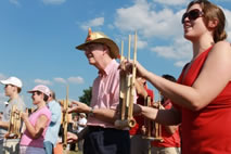 largest angklung ensemble Washington