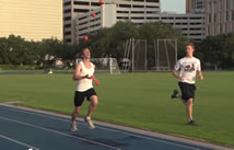 Fastest mile juggling five objects: Matthew Feldman